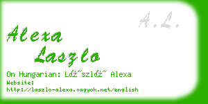 alexa laszlo business card